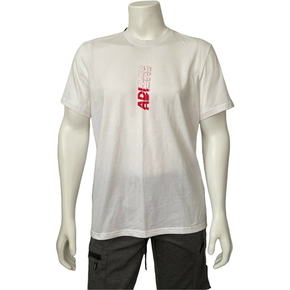 ⚒️Men’s T-Shirt Adidas hyperspo 70/30 white Size L Short Sleeve Crew Neck